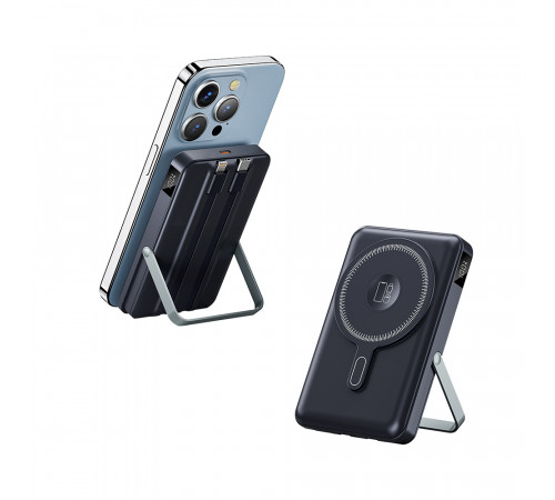 УМБ Power Bank WUW TUGII Y05W 10000mAh PD22.5W з бездротовою зарядкою (with cable Type-C+Lightning) + Watch charger та підставкою