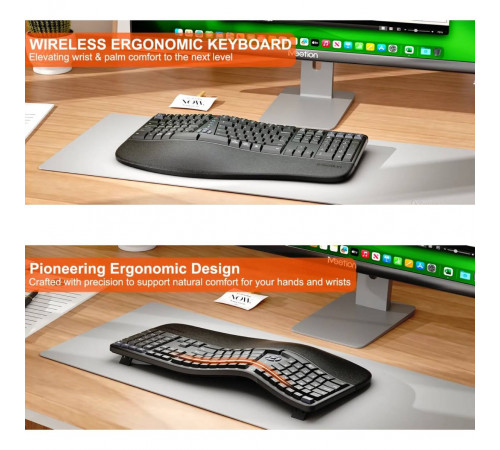 Клавіатура бездротова Meetion DirectorWe2 2in1 2.4G+BT (з Eng, UA розкладками)