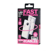 УМБ Power Bank Remax FCP-12 10000mAh PD20W+22.5W (with cable Type-C+Lightning)