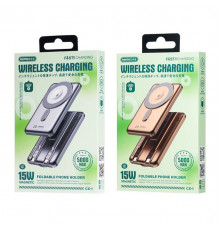 УМБ Power Bank Remax CX-1 5000mAh PD20W з бездротовою зарядкою та підставкою (with cable Type-C+Lightning)