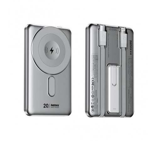 УМБ Power Bank Remax CX-1 5000mAh PD20W з бездротовою зарядкою та підставкою (with cable Type-C+Lightning)