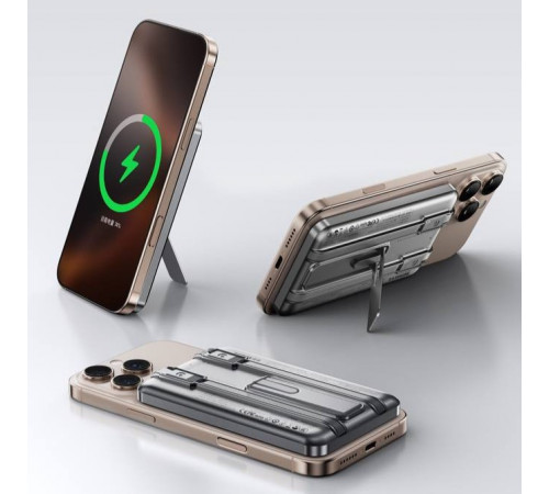 УМБ Power Bank Remax CX-1 5000mAh PD20W з бездротовою зарядкою та підставкою (with cable Type-C+Lightning)