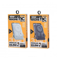 УМБ Power Bank Remax MC-01 10000mAh 22.5W з бездротовою зарядкою та підставкою (with cable Type-C)