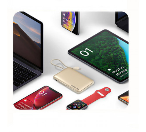 УМБ Power Bank Remax MC-01 10000mAh 22.5W з бездротовою зарядкою та підставкою (with cable Type-C)