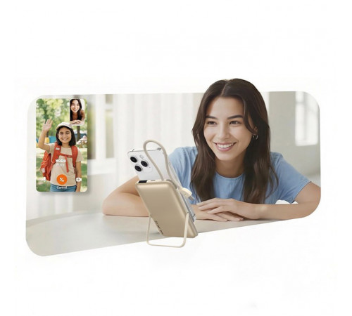 УМБ Power Bank Remax MC-01 10000mAh 22.5W з бездротовою зарядкою та підставкою (with cable Type-C)