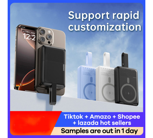 УМБ Power Bank Remax MCP-1 Removable 10000mAh PD30W з бездротовою зарядкою (with cable Type-C+Lightning)