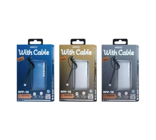 УМБ Power Bank Remax RPP-19 10000mAh PD20W+22.5W (with cable Type-C)