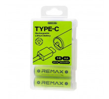 Акумуляторна літієва батарея REMAX New Energy AA 3071mWh з зарядкою Type-C (2 шт)