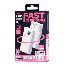 УМБ Power Bank Remax FCP-28 20000mAh PD20W+22.5W (with cable Type-C+Lightning)