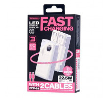 УМБ Power Bank Remax FCP-28 20000mAh PD20W+22.5W (with cable Type-C+Lightning)