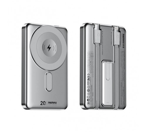 УМБ Power Bank Remax CX-2 10000mAh PD20W з бездротовою зарядкою та підставкою (with cable Type-C+Lightning)