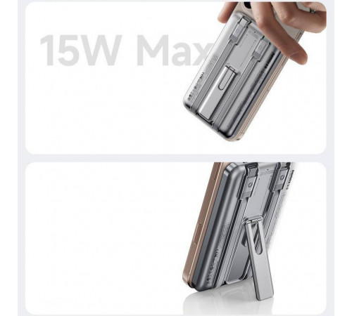 УМБ Power Bank Remax CX-2 10000mAh PD20W з бездротовою зарядкою та підставкою (with cable Type-C+Lightning)