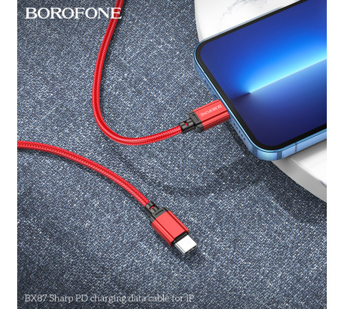 Data Cable Borofone BX87 Sharp Type-C to Lightning 20W 1m