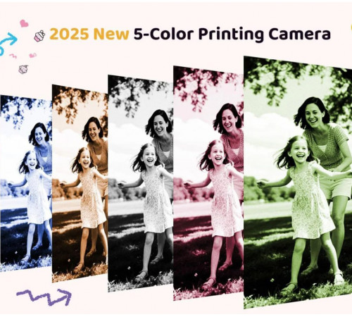 Набір кольорового термопаперу для дитячого фотоапарата (4шт)