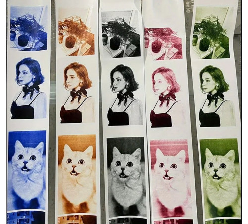 Набір кольорового термопаперу для дитячого фотоапарата (4шт)