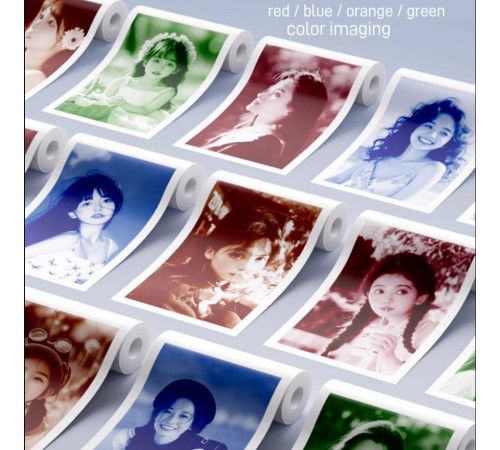 Набір кольорового термопаперу для дитячого фотоапарата (4шт)