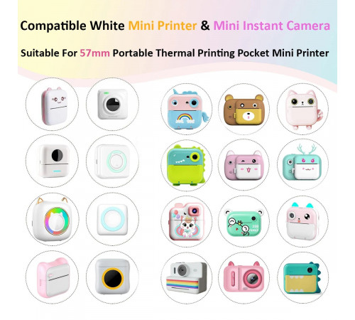 Набір кольорового термопаперу для дитячого фотоапарата (4шт)