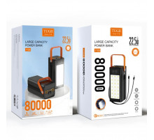 УМБ Power Bank WUW TUGI Y108 80000mAh PD22.5W (with cable Type-C+Lightning)