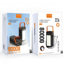 УМБ Power Bank WUW TUGI Y108 80000mAh PD22.5W (with cable Type-C+Lightning)