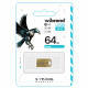 Флеш-накопичувач Wibrand USB 2.0 Hawk 64Gb Gold (WI2.0/HA64M1G)