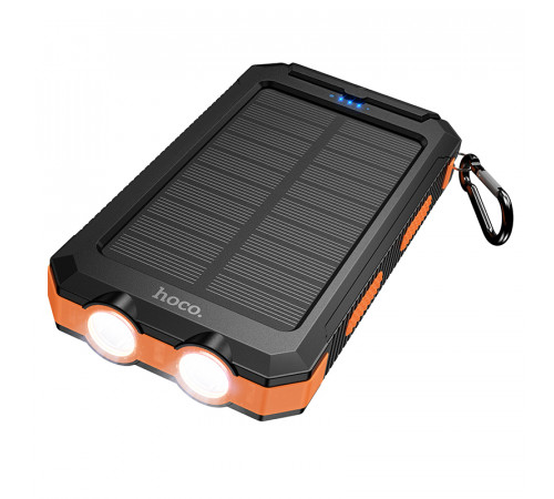 УМБ Power Bank Hoco J164 Platinum 8000mAh 2A (з ліхтарем, компасом, сонячною панеллю)