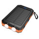 УМБ Power Bank Hoco J164 Platinum 8000mAh 2A (з ліхтарем, компасом, сонячною панеллю)