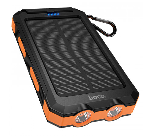 УМБ Power Bank Hoco J164 Platinum 8000mAh 2A (з ліхтарем, компасом, сонячною панеллю)