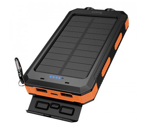 УМБ Power Bank Hoco J164 Platinum 8000mAh 2A (з ліхтарем, компасом, сонячною панеллю)