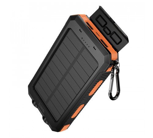 УМБ Power Bank Hoco J164 Platinum 8000mAh 2A (з ліхтарем, компасом, сонячною панеллю)