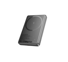 Зовнішній акумулятор HOCO Q26A Joy PD20W magnetic fast charging power bank(10000mAh) metal gray (6942007624053)