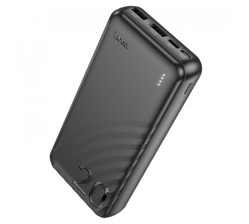 Зовнішній акумулятор HOCO J123A Element power bank(20000mAh) Black (6942007612067)