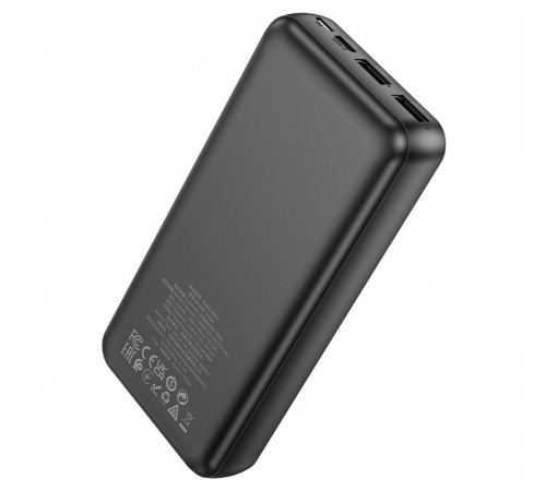 Зовнішній акумулятор HOCO J123A Element power bank(20000mAh) Black (6942007612067)