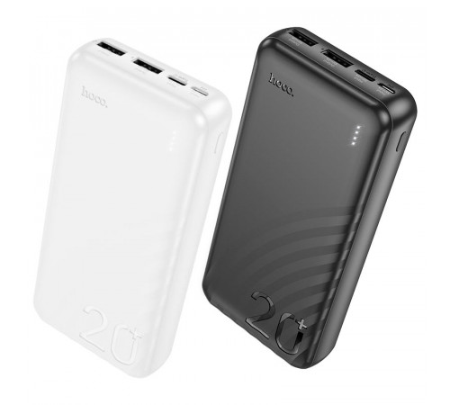 Зовнішній акумулятор HOCO J123A Element power bank(20000mAh) Black (6942007612067)
