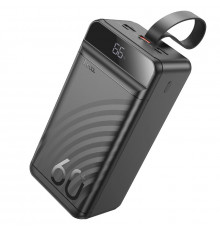 Внешний аккумулятор HOCO J123C Element 22.5W+PD20W полностью compatible power bank with digital display(60000mAh) Black (6942007612098)