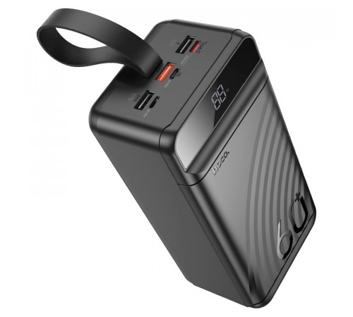 Зовнішній акумулятор HOCO J123C Element 22.5W+PD20W fully compatible power bank with digital display(60000mAh) Black (6942007612098)