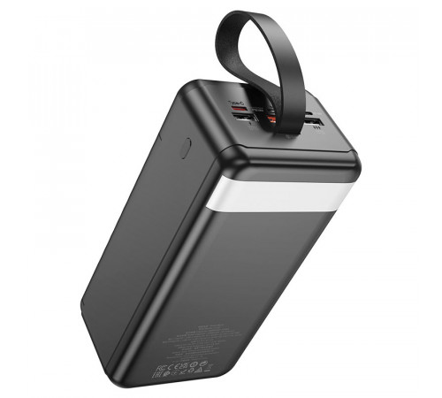 Зовнішній акумулятор HOCO J123C Element 22.5W+PD20W fully compatible power bank with digital display(60000mAh) Black (6942007612098)