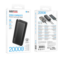 УМБ Power Bank Borofone BJ86 20000mAh Victoria з ліхтарем