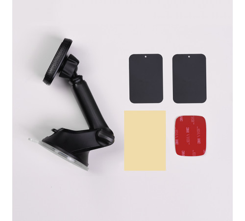 Автотримач для телефона HOCO CA42 Cool Journey in-car dashboard holder with stretch rod Black/Red (6957531093237)