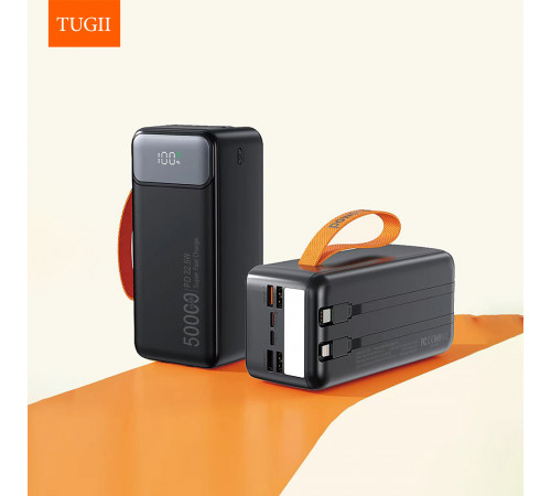 УМБ Power Bank TUGII WUW Y500 500000mAh PD22.5W+QC3.0 (with cable Type-C+Lightning) з ліхтарем