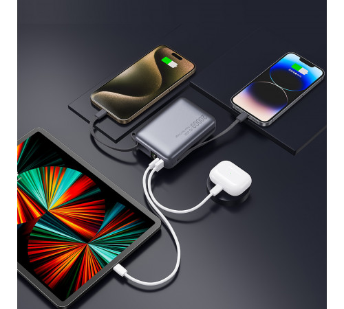 УМБ Power Bank TUGII WUW Y245 20000mAh PD45W (with cable Type-C+Lightning)