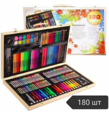 Дитячий Набір малювання 180 предметів у валізі (10)