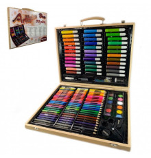 Дитячий Набір для малювання Kartal на 150 предметів у дерев'яній валізі (12)