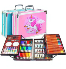 Дитячий набір для творчості ЄДИНОРІГ 145 предметів в алюмінієвій валізі (6)