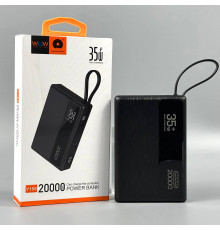 УМБ Power Bank WUW Y155 20000mAh Notebook 35W (with cable Type-C)
