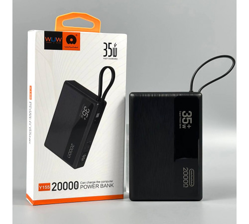 УМБ Power Bank WUW Y155 20000mAh Notebook 35W (with cable Type-C)