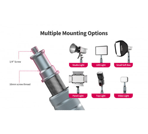 Штатив Ulanzi Full carbon fiber Multifunctional portable light tripod (UV-2784 MT-49) (2784)