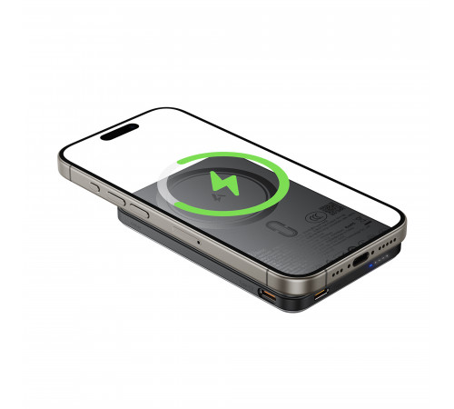 УМБ Power Bank AceFast M30 5000mAh Magnetic PD20W з бездротовою зарядкою (with cable Type-C to Type-C)
