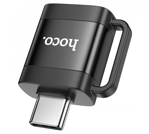 Адаптер HOCO UA31C Type-C male to USB female OTG adapter Black (6942007628129)