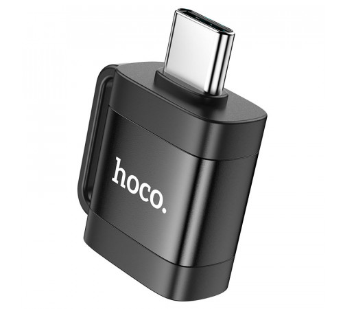 Адаптер HOCO UA31C Type-C male to USB female OTG adapter Black (6942007628129)