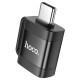 Адаптер HOCO UA31C Type-C male to USB female OTG adapter Black (6942007628129)